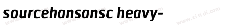 sourcehansansc heavy字体转换